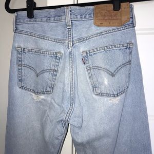 Vintage Levi’s 501 light wash
